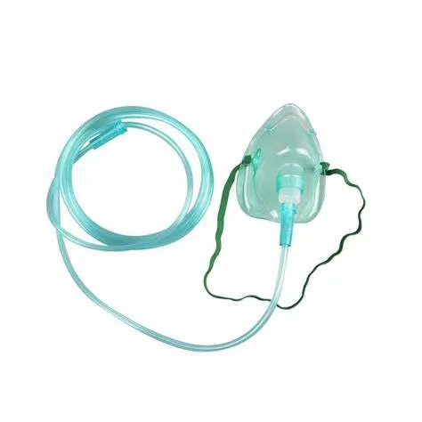 Bm® Masque à oxygène médical jetable en PVC de haute qualité avec tube ISO13485 CE FDA